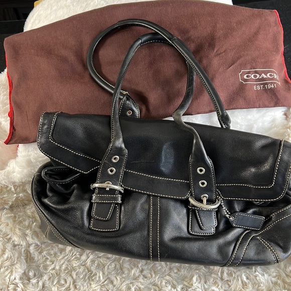 Vintage Coach Leather used satchel - Picture 1 of 3